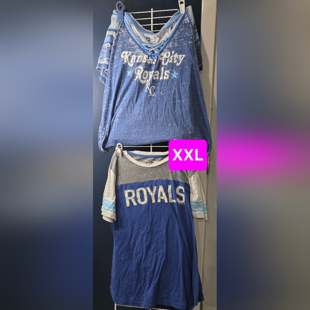 MLB Blue and Gray Royals Women's Tee